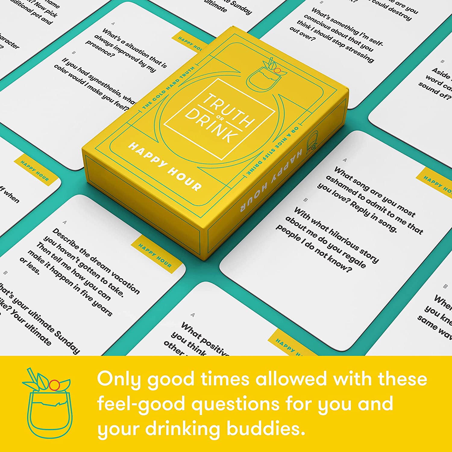Truth or Drink  Fun Drinking Card Game for Adults, Great for Parties and Game Night Truth or Drink  Fun Drinking Card Game for Adults, Great for Parties and Game Night